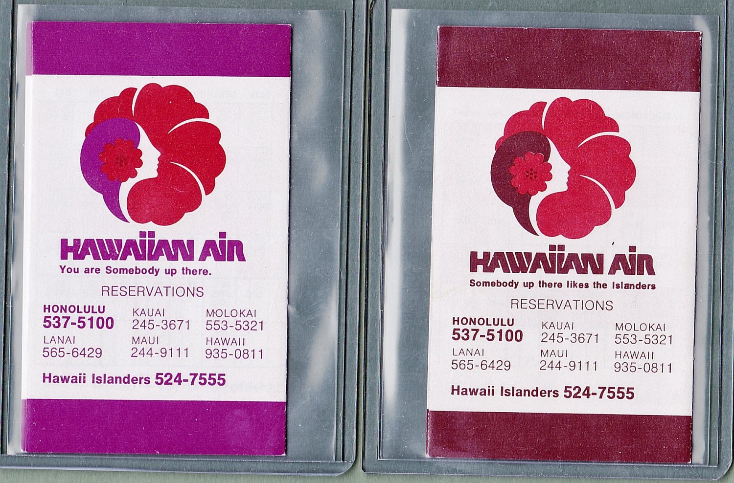 Hawaii Islanders Baseball Schedules 1979 and 1980 Hawaiian Air
