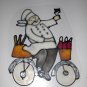 Wine Chef  #2 Faux Stained Window Cling