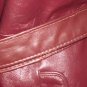 70s Oxblood Leather Belted Jacket with Mandarin Collar by Le Soleil