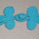 Lot of 5 Blue Chinese Knot Buttons Frogs Asian Closures Sewing Craft