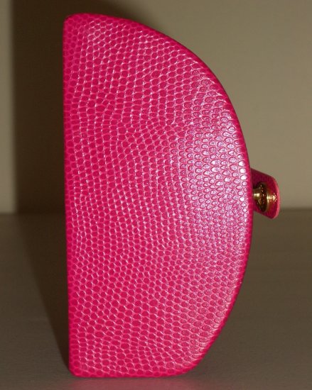 Pink Snakeskin Compact Jewelry Box Organizer