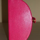 Pink Snakeskin Compact Jewelry Box Organizer