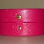 Pink Snakeskin Compact Jewelry Box Organizer