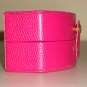Pink Snakeskin Compact Jewelry Box Organizer