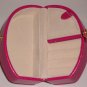 Pink Snakeskin Compact Jewelry Box Organizer