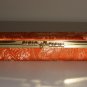Orange Chinese Brocade Jewelry Box Organizer Asian Gold Paisley Floral Compact Mirror Case
