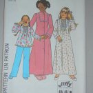 Simplicity Sewing Pattern 7731 Girls' Nightwear Sz 14 Uncut Vintage Robe Nightgown Pajamas Set