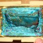 Floral Roses Metallic Tapestry Clutch Lucite Frame Vintage Purse Handbag