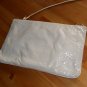 80s Grey Snakeskin Leather Purse Envelope Clutch by Elano