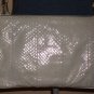 80s Grey Snakeskin Leather Purse Envelope Clutch by Elano