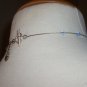 Light Blue Icicles Necklace Dainty Shiny Glittery Sparkle Glass Beads Avant Garde Flirty Feminine