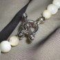 Ivory Bone Faux Pearl Necklace Mother of Pearl Shell Beads Classic Elegant Graceful String of Pearls