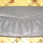 Grey Leather Vintage Clutch Purse Pocketbook by Renwick