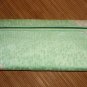Mint Green and Ivory Brocade Quilted Wallet Asymmetrical Chinese Floral