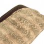 Mod Brown Suede Clutch Purse Lucite Frame Vintage Made in Italy