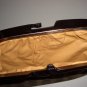 Mod Brown Suede Clutch Purse Lucite Frame Vintage Made in Italy