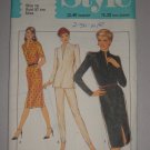 1980 Style Pattern 3064 Dress Set Size 16 Uncut Retro Puff Sleeve Dress Top and Skinny Pants