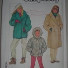 Simplicity Sewing Pattern 7196 Girls' Coats Sz 8-10 Uncut Child's Lined Fur Jackets and Coat