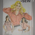 Kwik Sew Blouse Pattern 367 Size 12-14-16 Uncut Vintage 70s Women's Knit Shirts