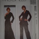 1996 McCall's Pattern 8557 Lida Baday Size 10-12-14 Uncut Women's Knit Dress Tunic and Pants