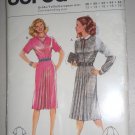Burda Pattern 8753 Pleated Dress Size 12-14-16-18-20 Uncut 80s Knee Length Shirt Collar Dress