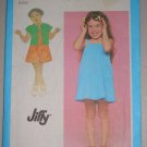 Simplicity Sewing Pattern 9530 Girls' Sundress Sz 4 Uncut Retro 80s Pullover Dress and Bolero
