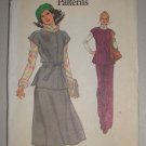 Vogue Pattern 9867 Women's Separates Size 38 Uncut Vintage 80s Tunic Skirt Pants Set