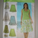 Simplicity Pattern 4546 Flouncy Skirts Size 12-14-16-18 Uncut Women's Flirty Feminine Circle Skirt
