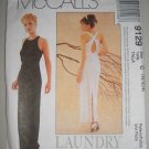 McCall's 9129 Women's Evening Dress Size 10-12-14 Uncut Elegant Crossover Keyhole Back Formal Gown