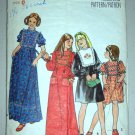 CUT Girls' Prairie Boho Dress Size 8 Butterick 5127 Children's Ruffled Gathered Yoke Hippy Bohemian