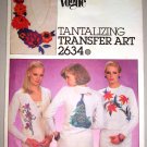 Vogue Sewing Pattern 2634 Tropical Orchid Peacock Transfers for Embroidery Applique