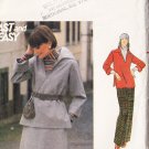 CUT 70s Top Skirt Pants Size 22.5 Butterick Pattern 4943 Plus Size Women's Retro Casual Separates