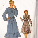 CUT Ruffled Hem Prairie Dress Size 18-20 Simplicity 8719 Women's Frilly Gathered Bell Sleeves Dress