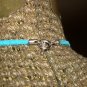 Amazon Shells Hippy Boho Necklace with Turquoise Suede Lacing Beach Retro Bohemian Island Funky Chic