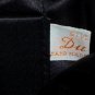 Black Satin Vintage Clutch Purse Silver Rhinestone Kisslock Frame Evening Handbag Retro Peau De Soie
