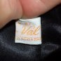 Black Satin Vintage Clutch Purse Silver Rhinestone Kisslock Frame Evening Handbag Retro Peau De Soie