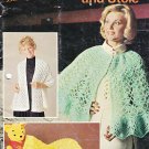 Shawls, Ponchos and Stole Beehive Book Vintage Knitting Crocheting Pattern Women's Retro Cover-ups