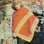 Shawls, Ponchos and Stole Beehive Book Vintage Knitting Crocheting Pattern Women's Retro Cover-ups