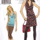 Cowl Halter Top Tunic and Leggings Sizes 4-10 Uncut Vogue 8401 Retro Chic Club Bar Party Knit Wear