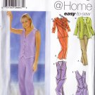 Women's Vest Shorts Capris and Pants Size 6-12 Uncut Simplicity 5565 Button Front Top Casual Outfit