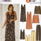 Long or Short Vest Top and Pants Size 6-12 Uncut Simplicity 5919 Casual Layering Outfit Duster Vest