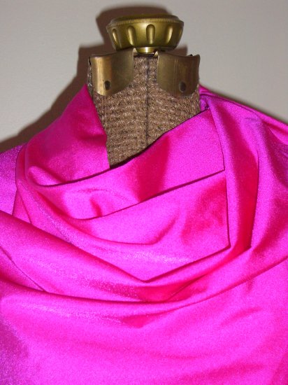 Fuchsia Pink 4-Way Stretch Fabric Fluorescent Solid Swimsuit Dance Costume Nylon Spandex Lycra