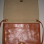 Tobacco Snakeskin Leather Clutch Purse Retro 70s Chic Femme Ladylike Handbag by La Belle Montreal
