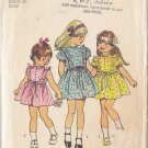 Girls' Frilly Retro 70s Dress Sz 3 Vintage Simplicity Sewing Pattern 5437 Ruffled Cute Dolly Dress