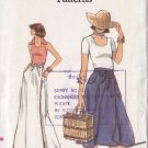Retro Chic Flared Wrap Skirt Size 24 Uncut Vintage Very Easy Vogue 9486 Casual Carefree Sporty Skirt