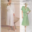 80s Elegant Blouse and Pleated Skirt Size 10 Uncut Retro Vogue 1719 Guy Laroche Tie Front Silky Top