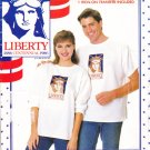 Unisex T-Shirt Heat Transfer Size Xs-L Uncut Butterick 499 Statue of Liberty Head 1886 Centennial