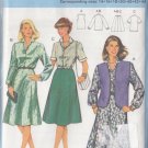 Flared Two Piece Dress and Vest Size 14-44 Uncut Burda 7990 Secretary Chic Blouse Skirt Waistcoat