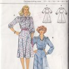 80s Indie Boho Retro Dress Size 12-40 Uncut Burda 8887 Vintage Secretary Chic Puff Gathered Sleeves
