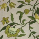 Dandelions Floral Vintage Tapestry Brocade Green Yellow Cotton Hippy Boho Chic Fabric Home Dec Craft